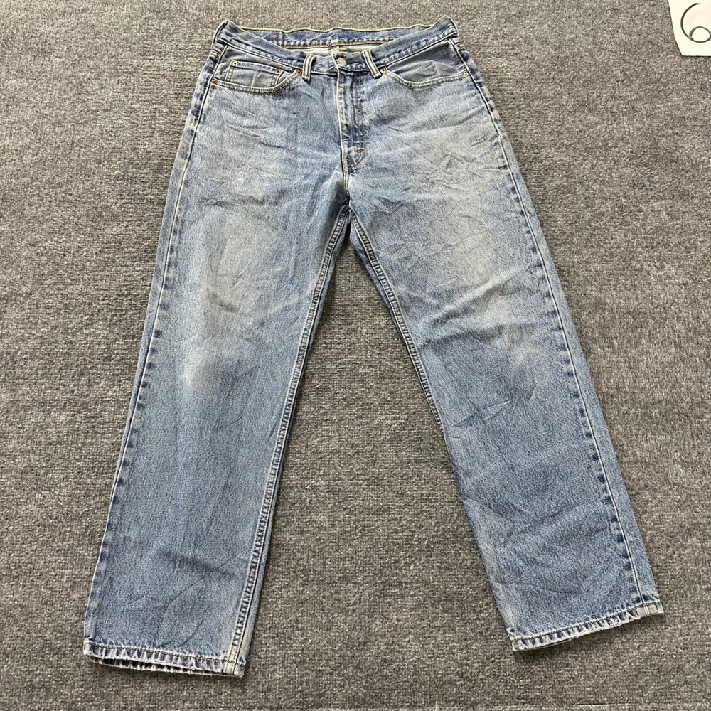 Levi's Jeans Mens Size 34x30 Blue 550 Relaxed Fit Tapered Leg Cotton Denim